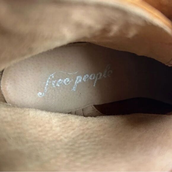 Free People Las Palmas Brown Leather Ankle Boots Shoes Women’s Size 7.5 EUR 38 - Picture 10 of 10